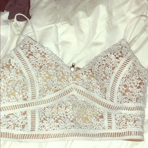 Kendall & Kylie Crochet Crop Top